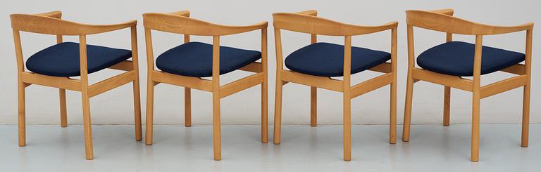 A set of four Carl-Axel Acking armchairs, "Tokyo" , probably by Nordiska Kompaniet ca 1960.