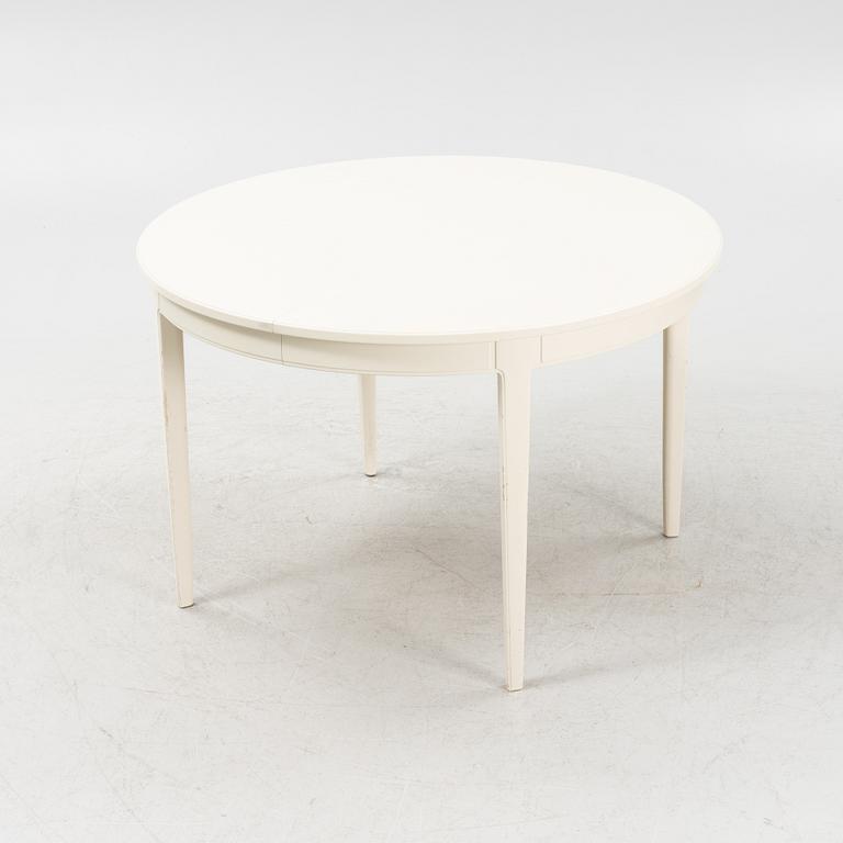 Carl Malmsten, a dining table with four chairs, 'Herrgården', Bodafors, second half of the 20th century.