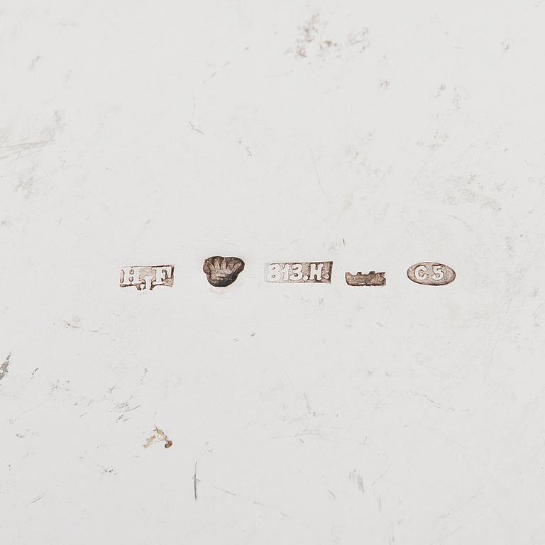 Hjalmar Fagerroos, skål och sockerskål, silver, Helsingfors 1908 och 1910.