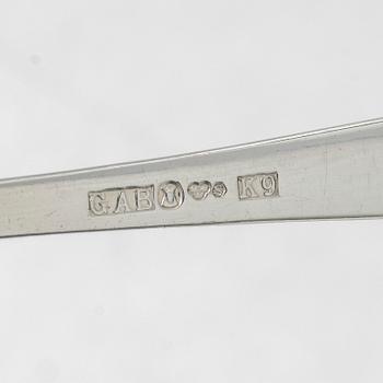 Jacob Ängman, A silver cutlery set, "Rosenholm", GAB, some Stockholm 1964 (98 pieces).