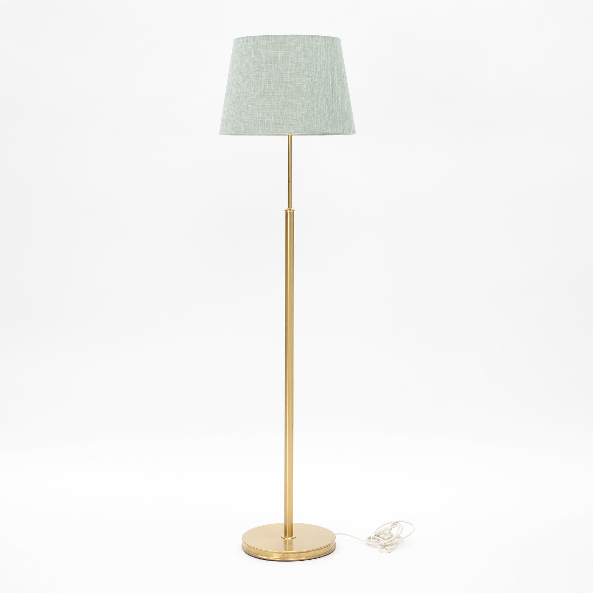 Josef Frank, a model 2148 brass floor light, Svenskt Tenn.