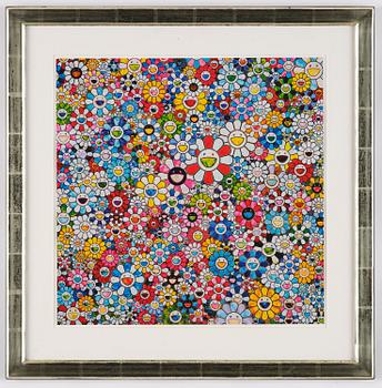 Takashi Murakami, "Flowers with smiley face".