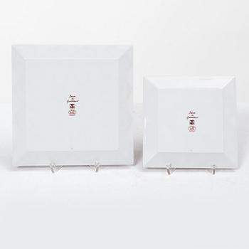 Hermès, Fat, 2 pcs, porcelain, "Balcon du Guadalquivir".