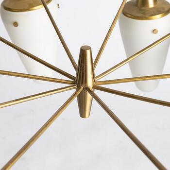 Hans-Agne Jakobsson, An imposing ceiling lamp, Hans-Agne Jakobsson AB, Markaryd, 1950s.