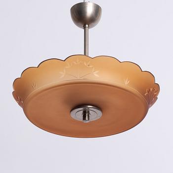Kosta, attributed to, a ceiling lamp, 1930s.