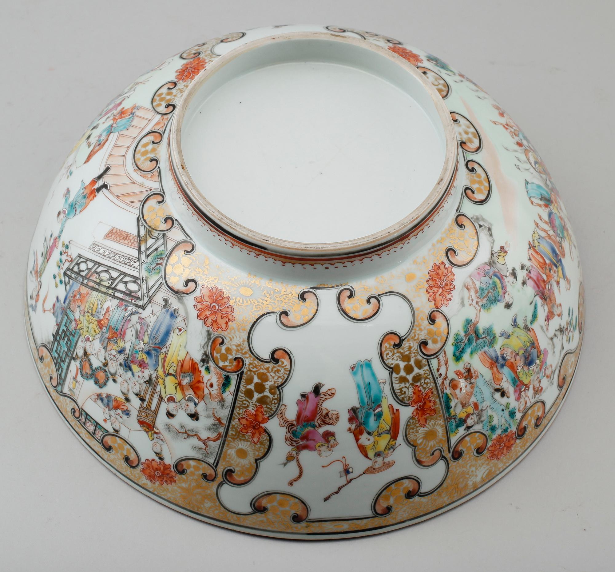 BÅLSKÅL, porslin, Kina, 1700-tal.