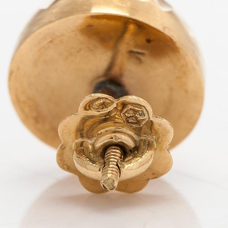 Örhängen,18K guld, utländska stämplar.