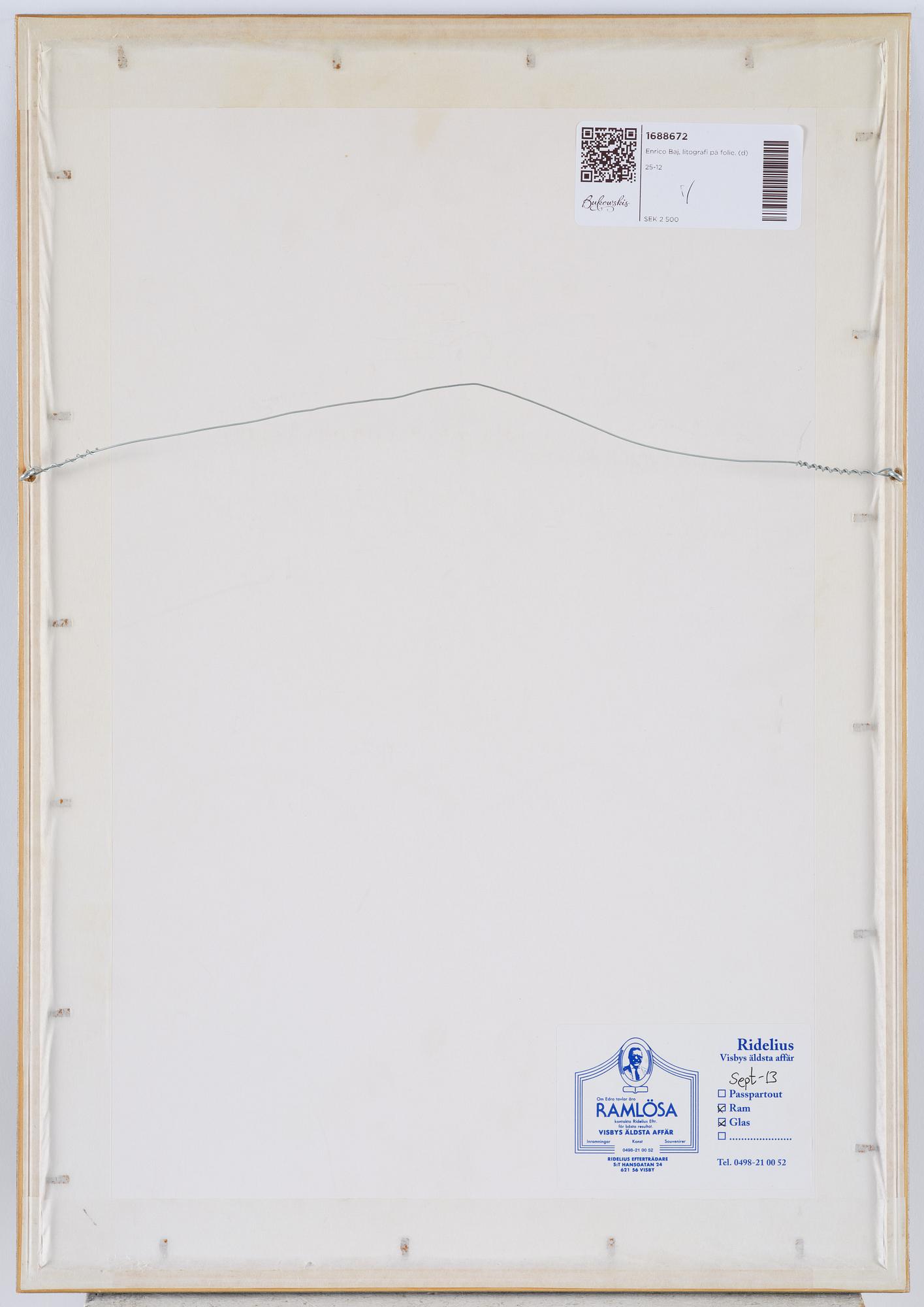 Enrico Baj, Utan titel.