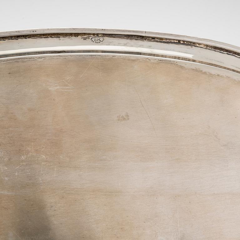 A 4-piece Mexican sterling silver tea set, mid-20th century.