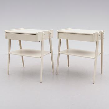 SÄNGBORD, 1 par, 1900-talets andra hälft.