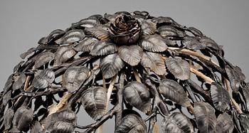 BORDSLAMPA, smitt järn, senjugend, 1900-talets första hälft.