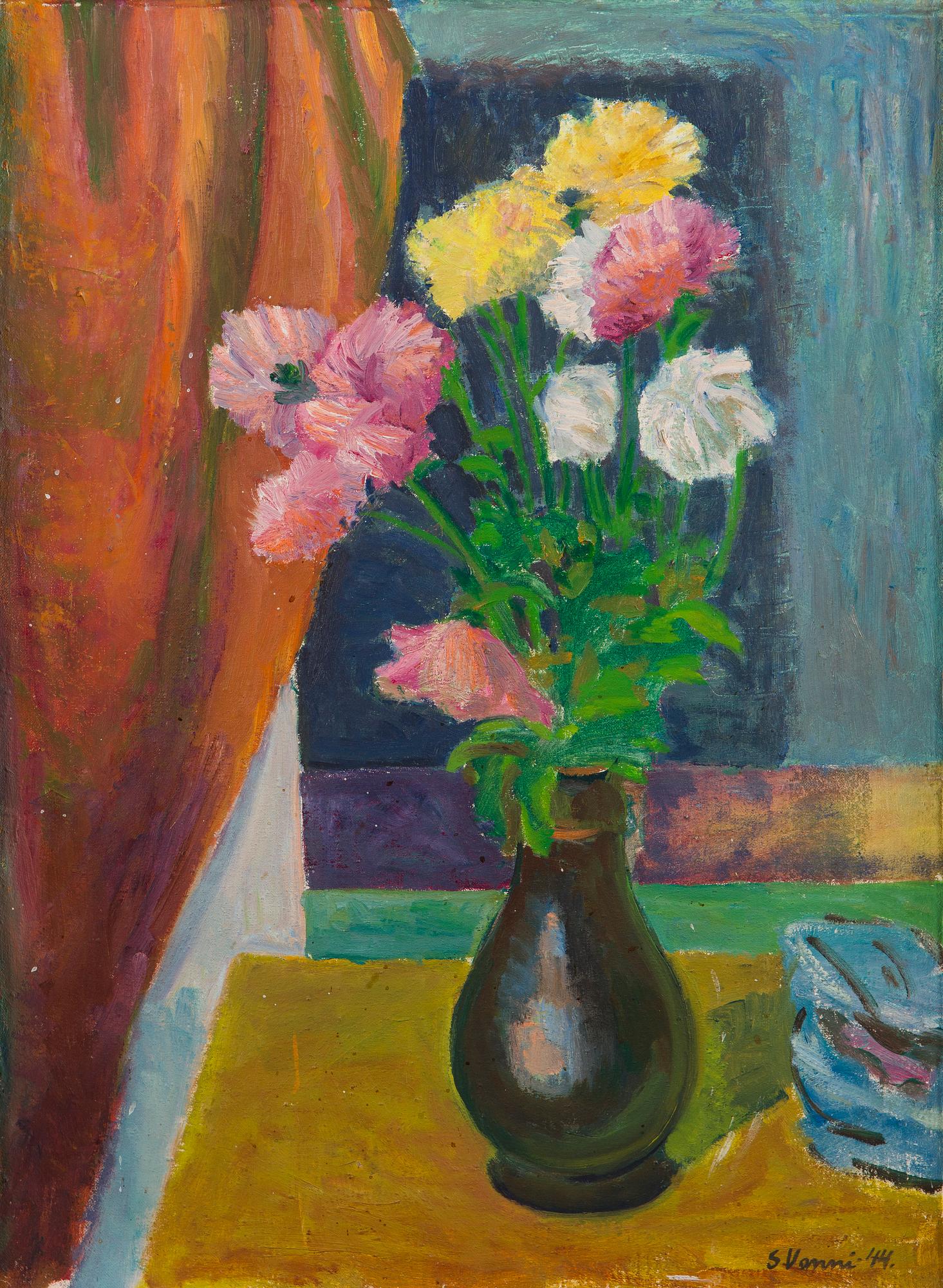 Sam Vanni, Flower still life.