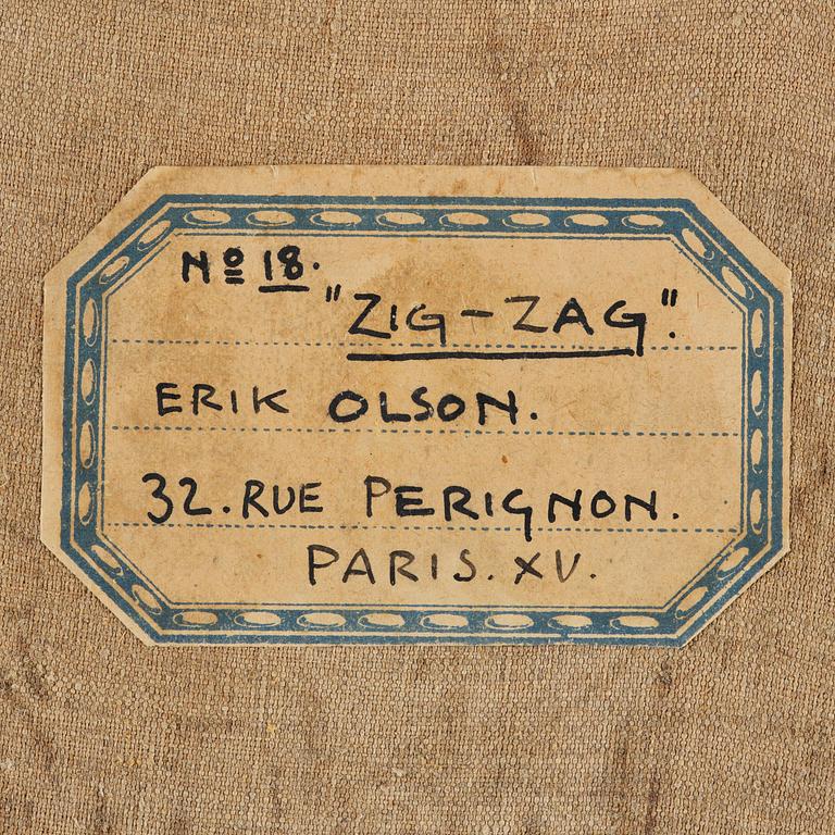 Erik Olson, "Zig-zag".