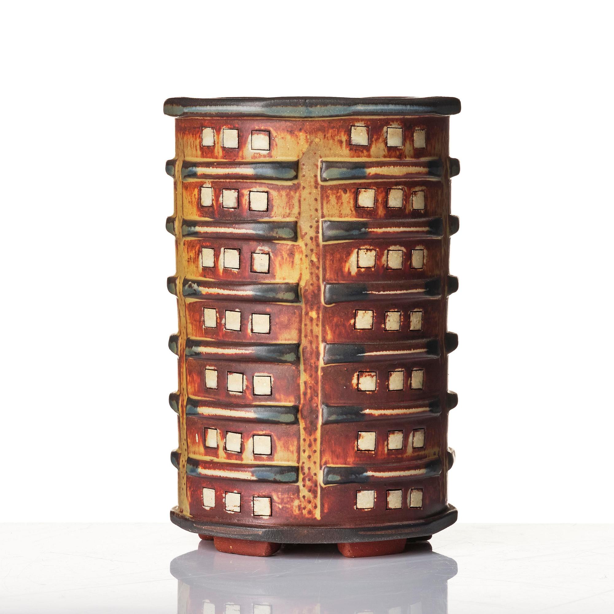 Wilhelm Kåge, a Farsta stoneware vase, Gustavsberg Studio 1958.