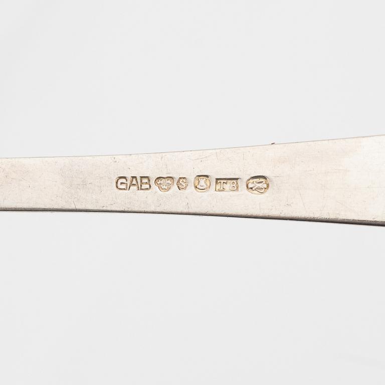 Jacob Ängman, a silver cutlery, model 'Rosenholm' GAB, (36 pieces).