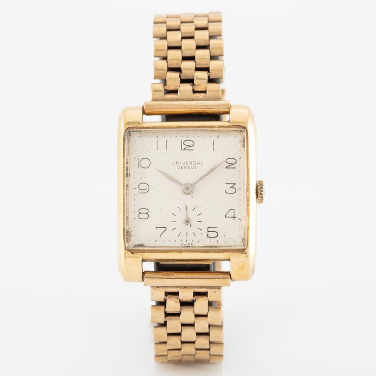Universal Geneve, wristwatch, 26 x 26 (33.5) mm.