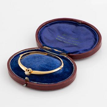 Armband guld, stelt med pärlemor.