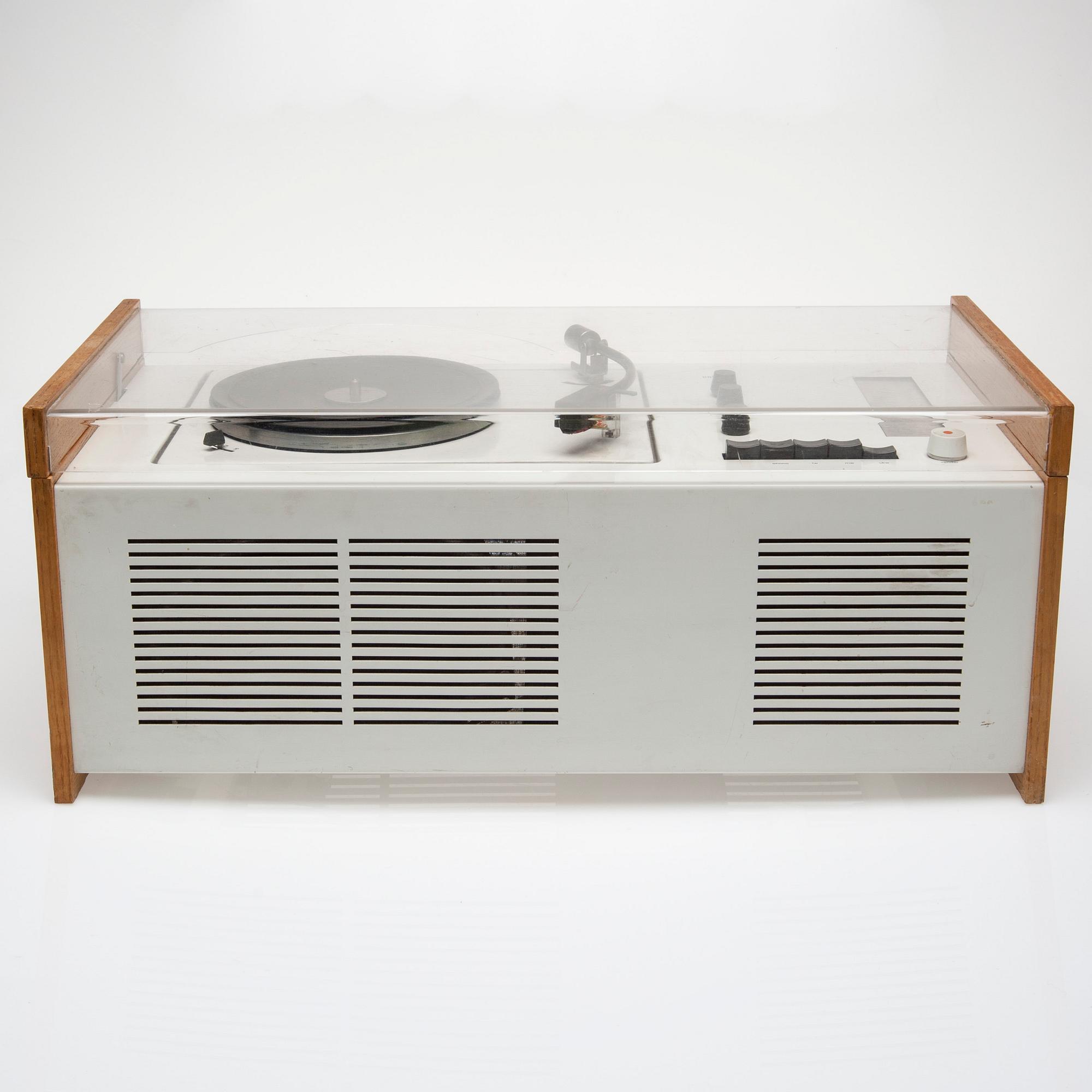 RADIOGRAMMOFON, "Phonosuper SK-4", Hans Gugelot & Dieter Rams, Braun AG, Tyskland, 1950-tal.