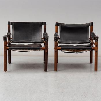ARNE NORELL, fåtöljer, ett par, "Sirocco", Norell Möbel, modellen formgiven 1964.
