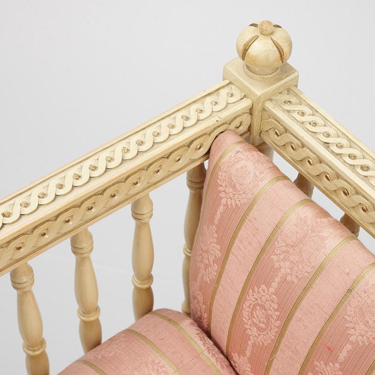 Sofa, Gustavian style, 19th century.