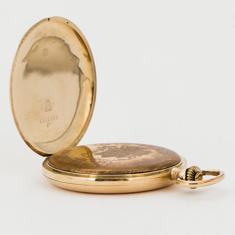 RECORD WATCH Co. Genève, pocketwatch, 50,5 mm, hunter.