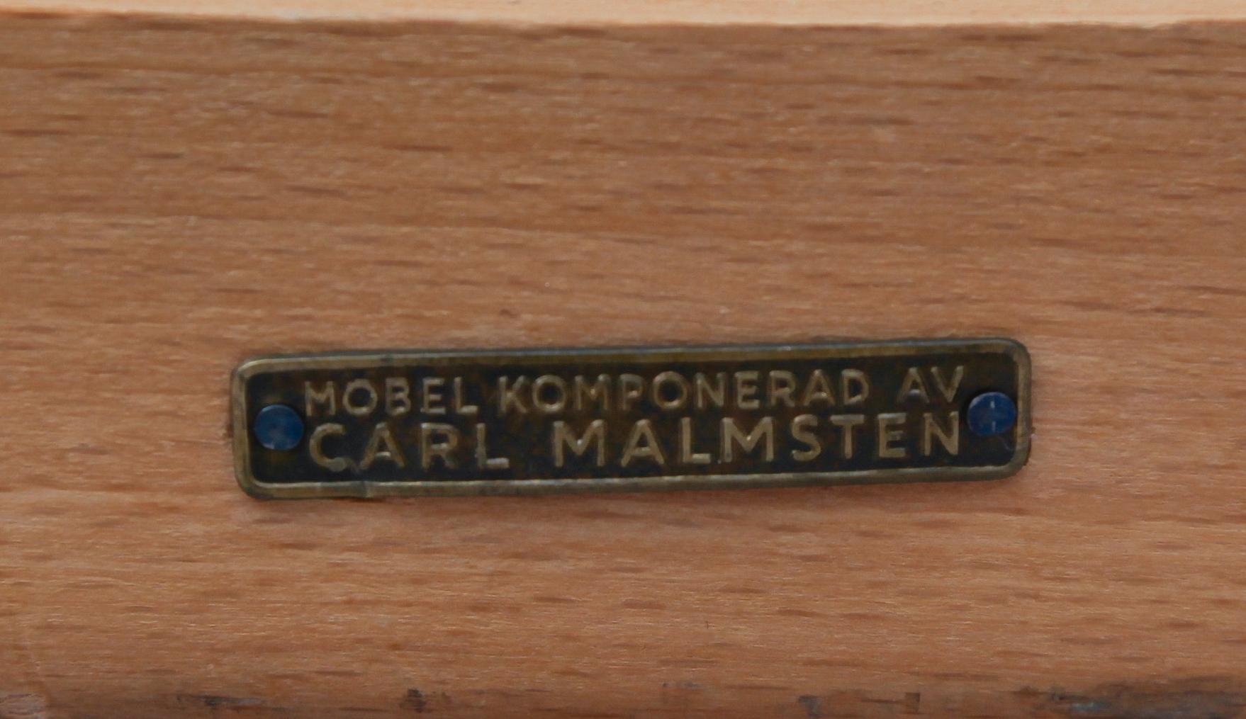 KARMSTOLAR, 1 par, "Stora Fjäderbrickan", Carl Malmsten, 1900-talets andra hälft.