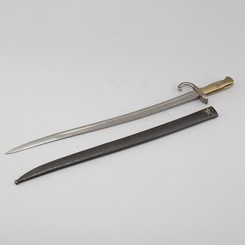 A French sword bayonet, second half of the 19th century.