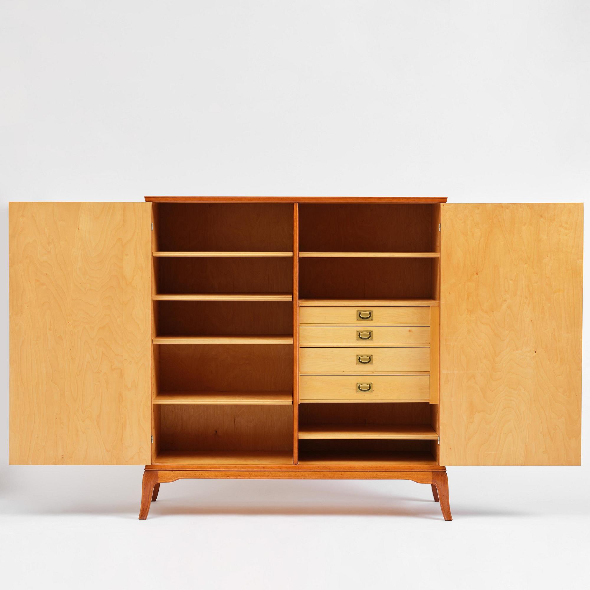 Erik Chambert, a unique cabinet, Chamberts Möbelfabrik, Norrköping, 1952.
