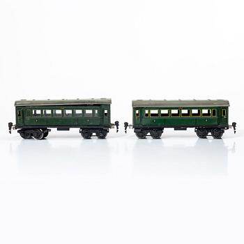 Märklin, Locomotives, carriages and accessories, first half of the 20th century.