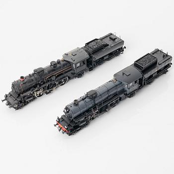 Collection of locomotives, 5 pieces. Including Märklin 39490 and Jeco AB, H0.