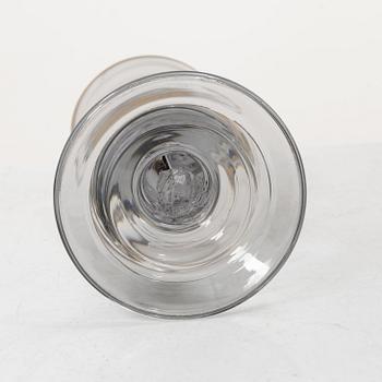 Ten Baroque style wine glasses, 20th Century.