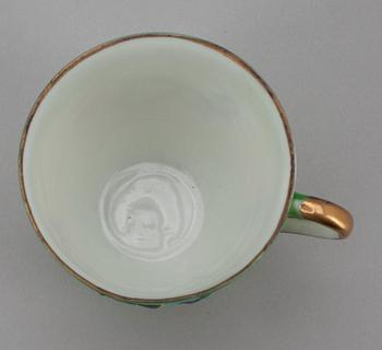 KAFFESERVIS, 9 delar, porslin, Japan 1900-talets mitt.