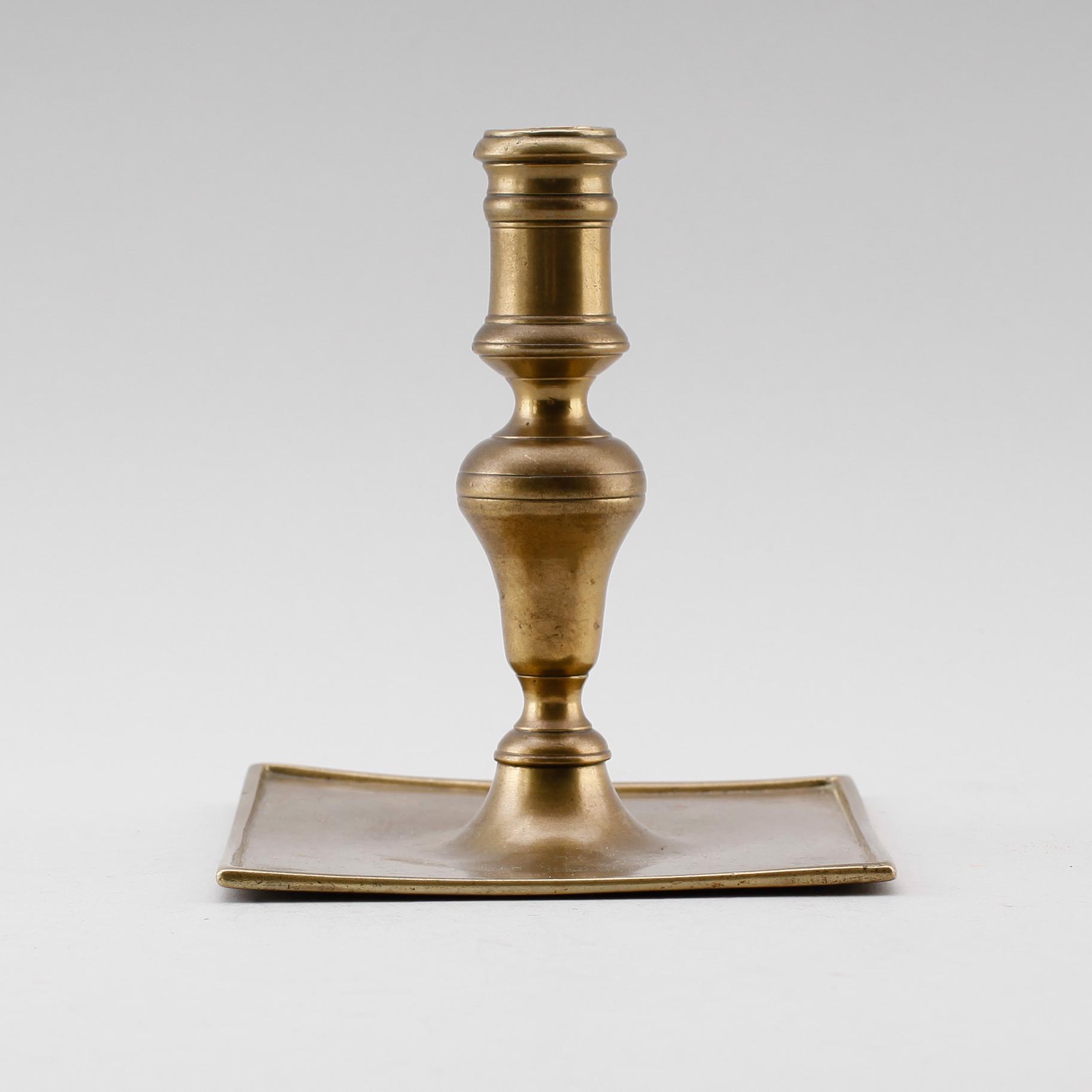 LJUSSTAKE, mässing, barock, 1600-tal.