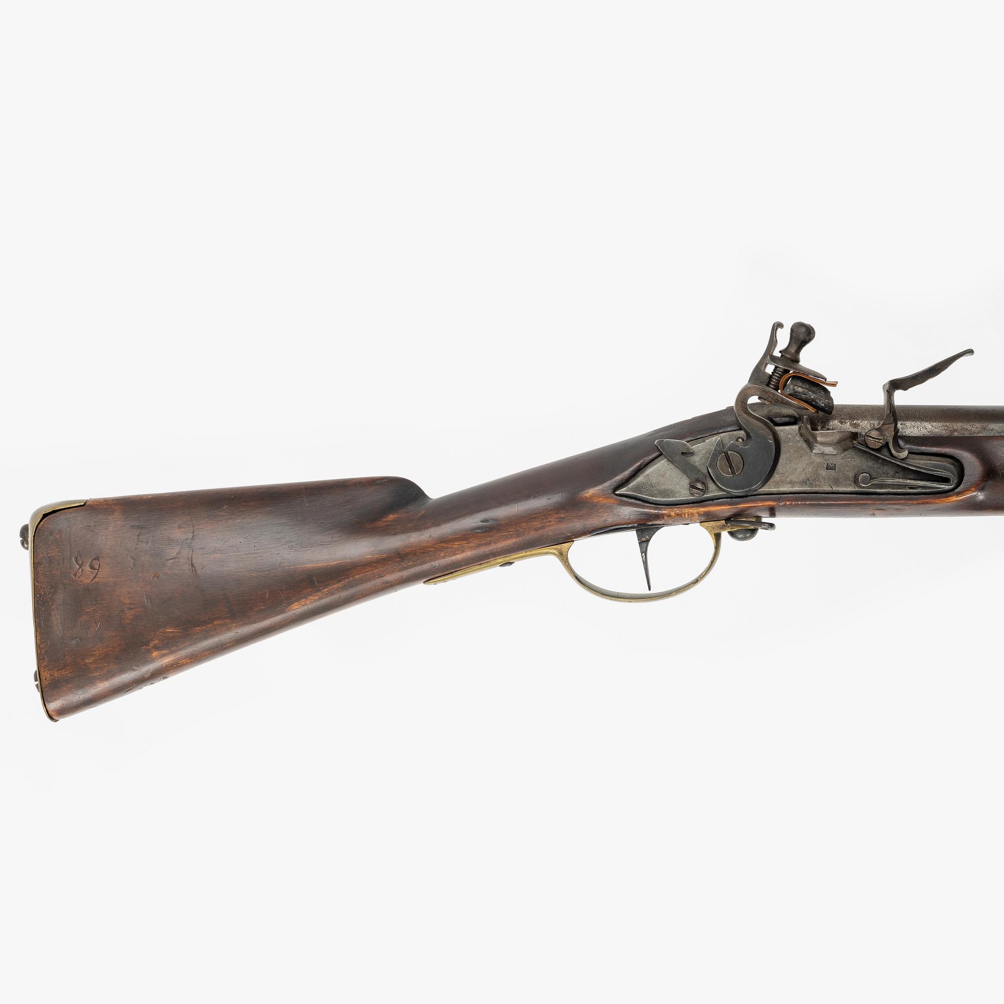 Flintlock rifle, Swedish repair model from the early 19th century.