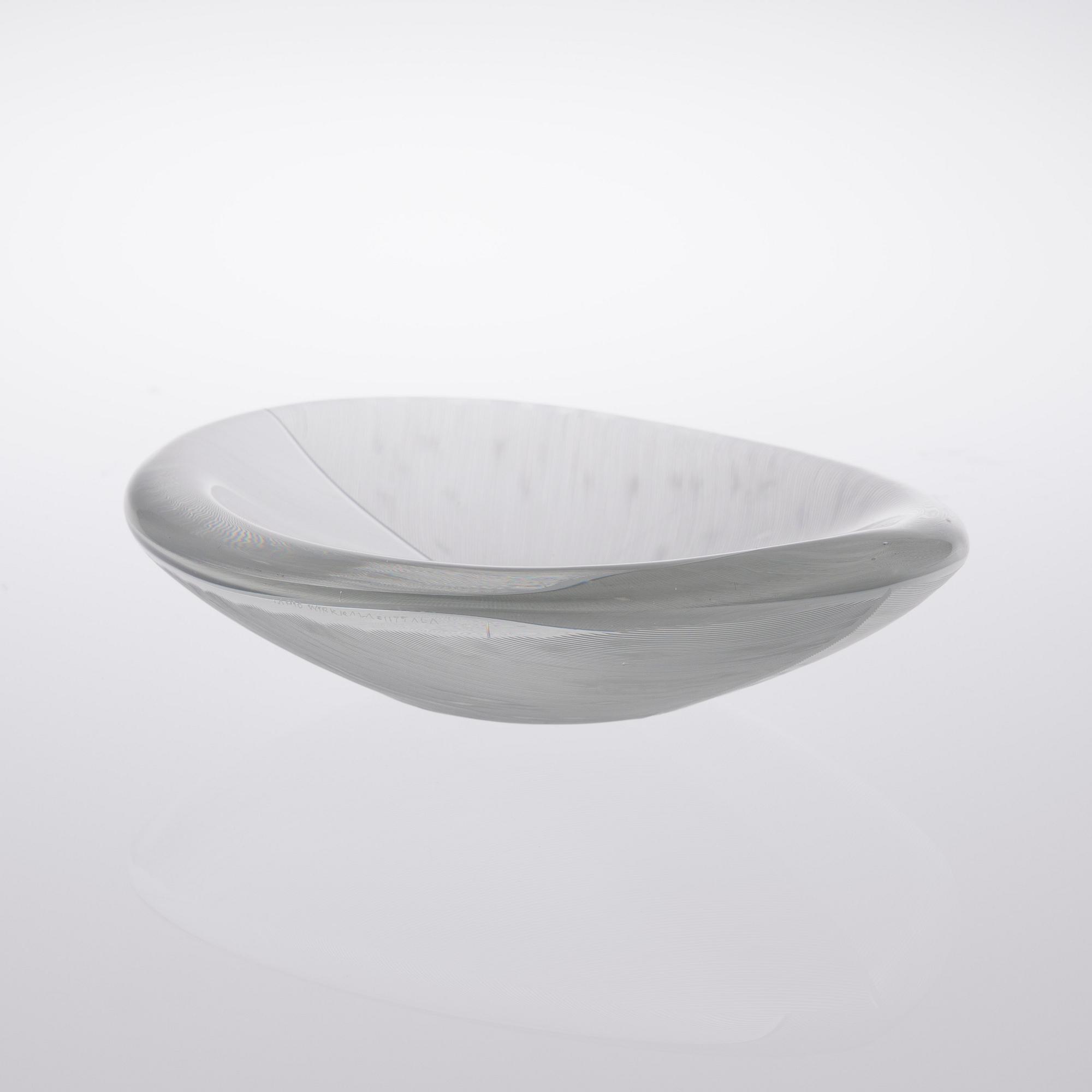 TAPIO WIRKKALA, SKÅL, "Sulka" (Fjäder), signerad Tapio Wirkkala, Iittala.