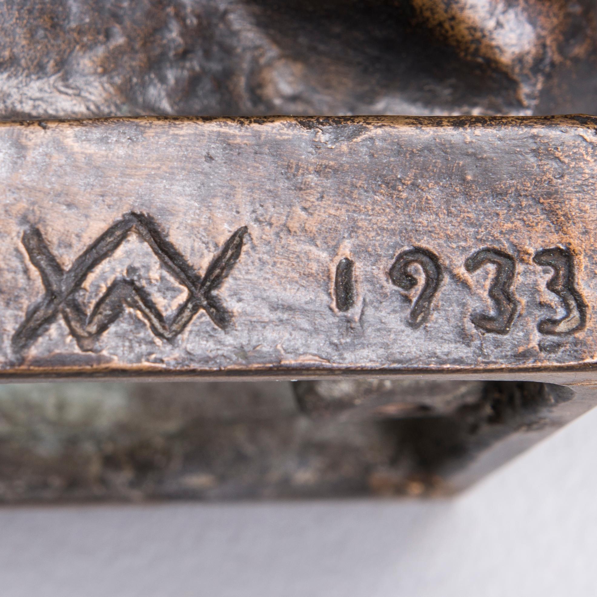 WÄINÖ AALTONEN, brons, signerad och daterad 1933.