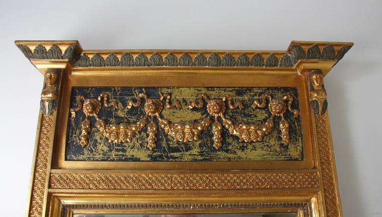 SPEGEL, sengustaviansk, omkring 1800.