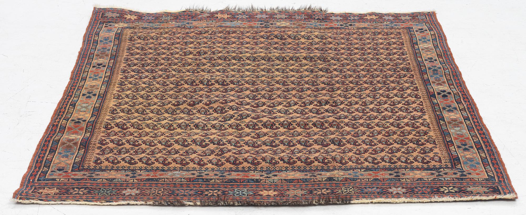 An antique soumac Afshar rug, West Persia (Iran), 116 x 109 cm.