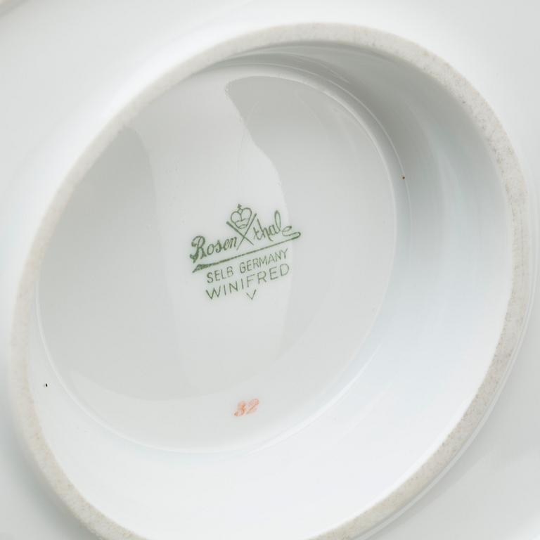 MATSERVIS, porslin, Rosenthal. 89 delar.