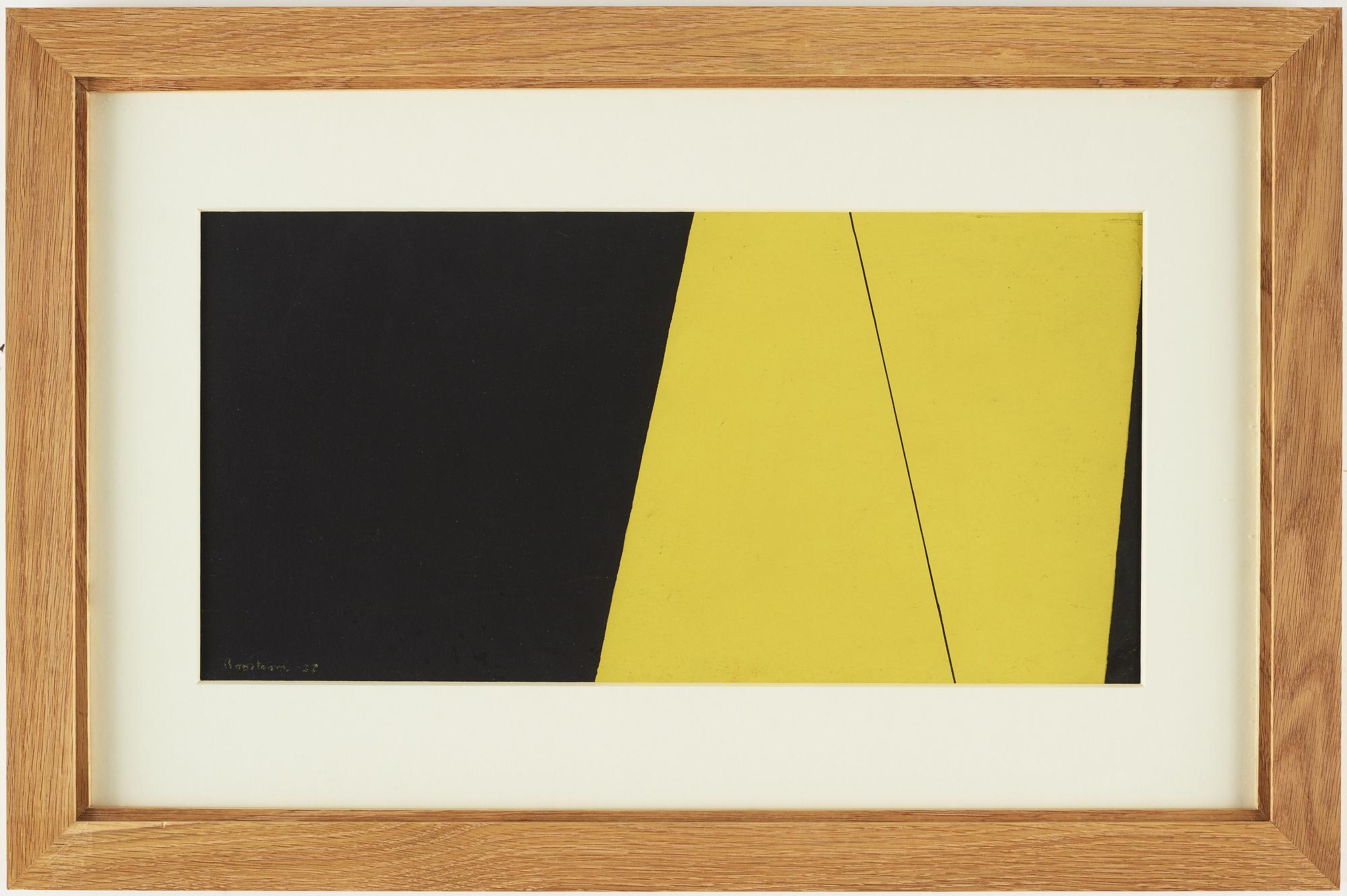 HARRY BOOSTRÖM, gouache on paper, signed and dated -54/55.