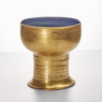 SKÅL PÅ FOT, glaserad keramik, 1900-talets andra hälft.