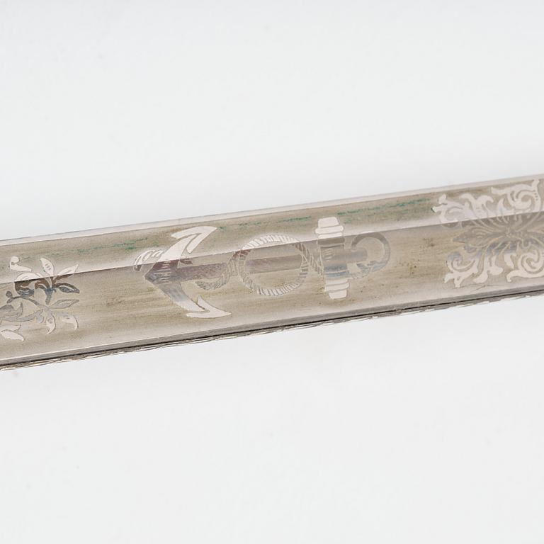 Sabel svensk, m/1915 för sjöofficer, med balja.