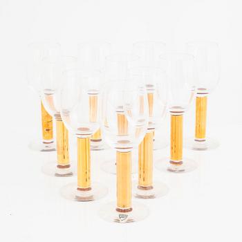 Gunnar Cyrén, glasses, 10 pcs, "Nobel", Orrefors.