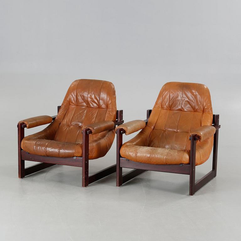 A pair of lounge chairs, 'MP 173', by Percival Lafer, MP Lafer, Brazil, purchased 1976.
