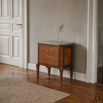 Chest of drawers, Louis XVI style, 19th century.