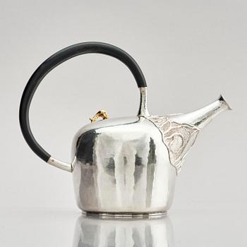 Olle Ohlsson, tekanna, sterling silver, Stockholm 1980.