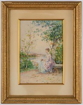 Anna Gardell-Ericson, Sitting young woman by the water.