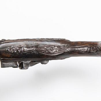 FLINTLÅSPISTOL, Italien, 1700-talets mitt.