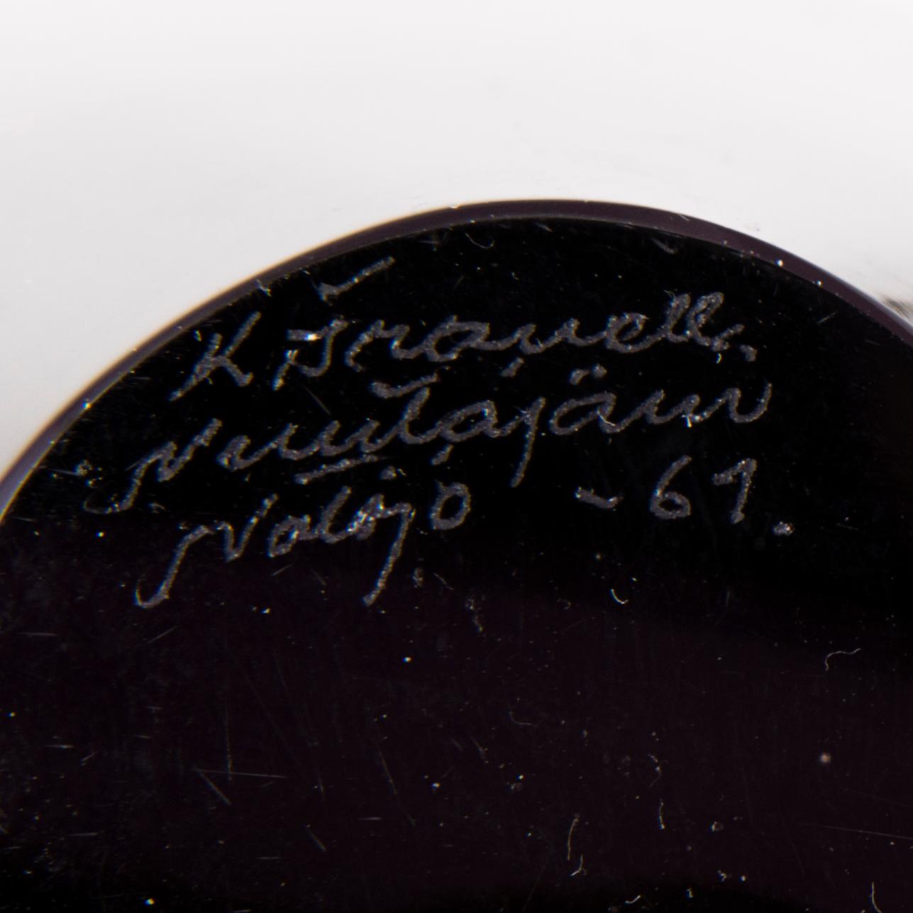 KAJ FRANCK, A 'KF 234' glass vase, signed K. Franck Nuutajärvi Notsjö -61.