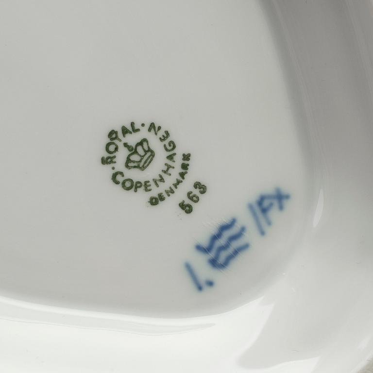 A 37-piece porcelain service, 'Musselmalet', Royal Copenhagen,